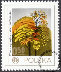 Ochrona środowiska - drzewa znaczek numer 2422