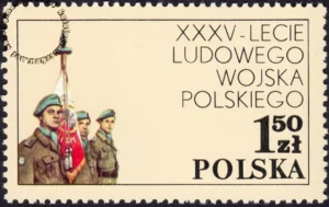 35 lecie Ludowego Wojska Polskiego znaczek numer 2433