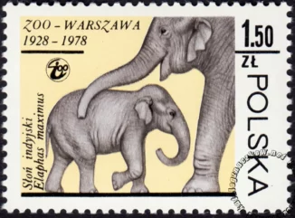 50 lecie warszawskiego ZOO znaczek numer 2439