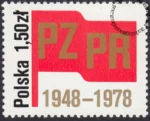 30 rocznica powstania PZPR znaczek numer 2450