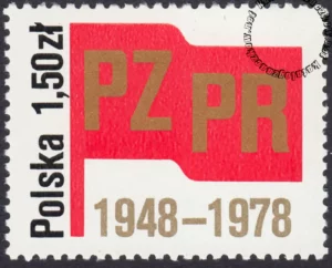 30 rocznica powstania PZPR znaczek numer 2450