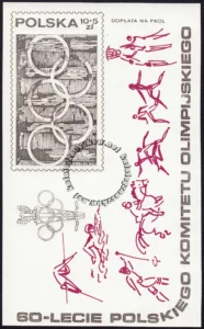 60 lecie Polskiego Komitetu Olimpijskiego blok numer 61