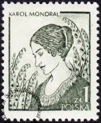 Polska grafika współczesna znaczek numer 2461