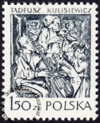 Polska grafika współczesna znaczek numer 2462