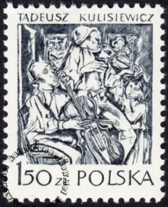 Polska grafika współczesna znaczek numer 2462