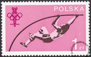 60 lecie Polskiego Komitetu Olimpijskiego znaczek numer 2465