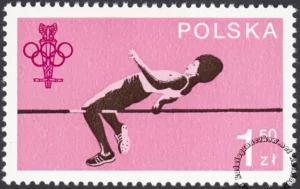 60 lecie Polskiego Komitetu Olimpijskiego znaczek numer 2466