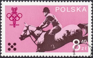 60 lecie Polskiego Komitetu Olimpijskiego znaczek numer 2466