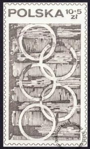 60 lecie Polskiego Komitetu Olimpijskiego znaczek numer 2469