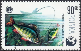 100 lat wędkarstwa polskiego znaczek numer 2471