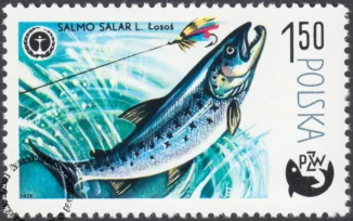 100 lat wędkarstwa polskiego znaczek numer 2473