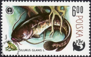 100 lat wędkarstwa polskiego znaczek numer 2477