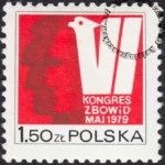 VI Kongres ZBoWiD znaczek numer 2480