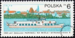150 lecie żeglugi parowej na Wiśle znaczek numer 2488
