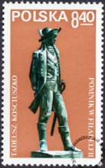 Odsłonięcie pomnika Tadeusza Kościuszki w Filadelfii znaczek numer 2489