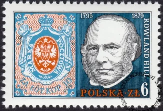 100 rocznica śmierci Rowlanda Hilla znaczek numer 2494