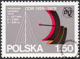 50 lecie Międzynarodowego Doradczego Komitetu Radiokomunikacyjnego znaczek numer 2499
