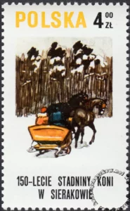150 lecie stadniny koni w Sierakowie znaczek numer 2520