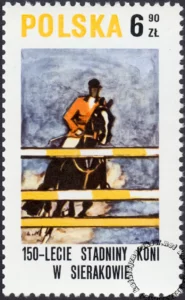 150 lecie stadniny koni w Sierakowie znaczek numer 2523