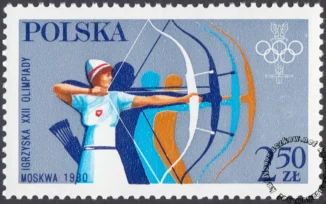 XIII ZIO w Lake Placid i XXII IO w Moskwie znaczek numer 2527