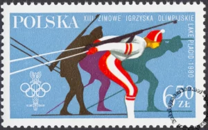 XIII ZIO w Lake Placid i XXII IO w Moskwie znaczek numer 2528