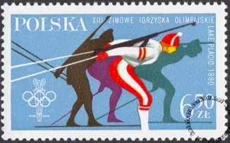 XIII ZIO w Lake Placid i XXII IO w Moskwie znaczek numer 2528