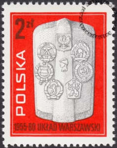 25 rocznica Układu Warszawskiego znaczek numer 2537