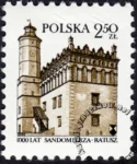 Tysiąclecie Sandomierza znaczek numer 2551