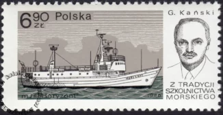 Z tradycji szkolnictwa morskiego znaczek numer 2556