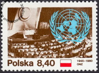 35 rocznica powstania ONZ znaczek numer 2565