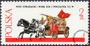 Warszawskie pojazdy konne znaczek numer 2573