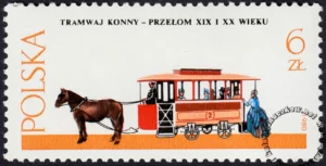 Warszawskie pojazdy konne znaczek numer 2577