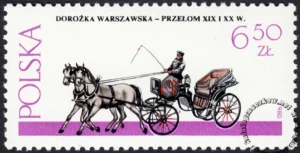 Warszawskie pojazdy konne znaczek numer 2578