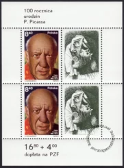 100 rocznica urodzin Pabla Picassa blok numer 70