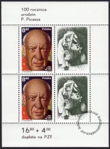 100 rocznica urodzin Pabla Picassa blok numer 70