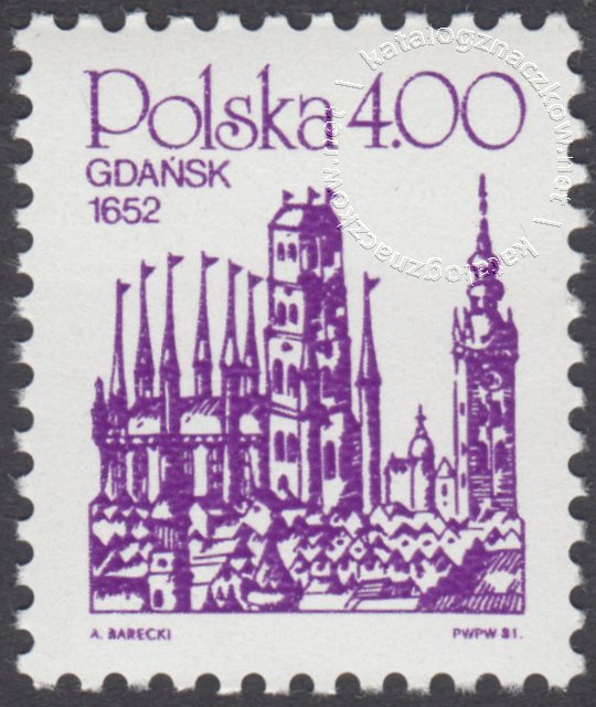 Polskie miasta na starych rycinach znaczek nr 2589