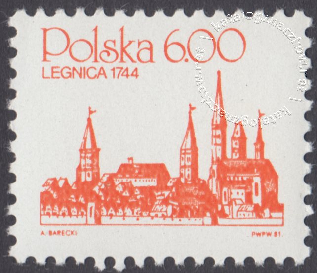 Polskie miasta na starych rycinach znaczek nr 2591