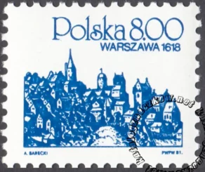 Polskie miasta na starych rycinach znaczek numer 2593
