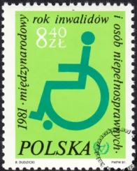Międzynarodowy Rok Inwalidów i Osób Niepełnosprawnych znaczek numer 2620