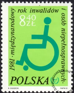 Międzynarodowy Rok Inwalidów i Osób Niepełnosprawnych znaczek numer 2620