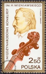 Międzynarodowe konkursy im. Henryka Wieniawskiego znaczek numer 2623