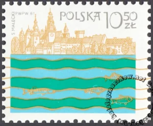 Piękna jesteś rzeko Wisło znaczek numer 2633