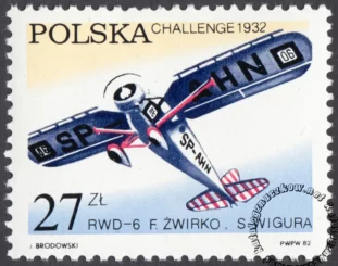 50 lecie zwycięstwa polskich lotników - Challenge znaczek numer 2658