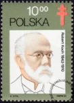 60 rocznica odkrycia prątka gruźlicy przez Roberta Kocha znaczek numer 2679