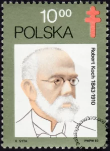 60 rocznica odkrycia prątka gruźlicy przez Roberta Kocha znaczek numer 2679