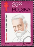 60 rocznica odkrycia prątka gruźlicy przez Roberta Kocha znaczek numer 2680