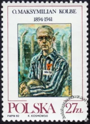 Ojciec Maksymilian Kolbe znaczek numer 2683
