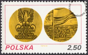 Wojskowa Rada Ocalenia Narodowego znaczek numer 2692