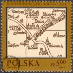 Pomniki polskiej kartografii znaczek numer 2696