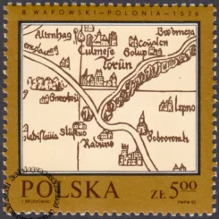 Pomniki polskiej kartografii znaczek numer 2696